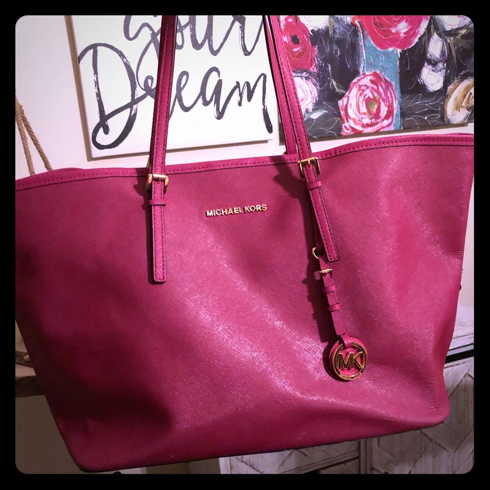 Michael Kors Jet Set Leather Travel Tote